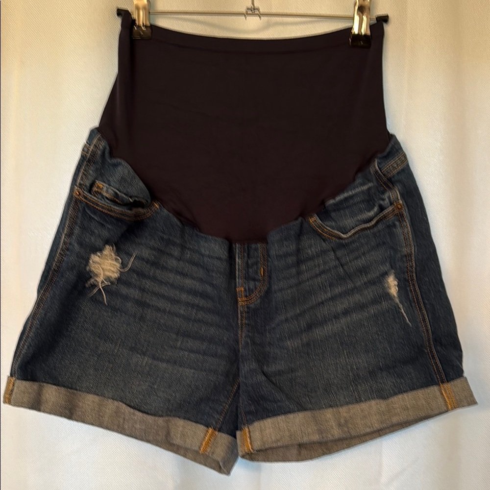 Denim Maternity Shorts